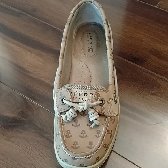 Sperry Top-siders w/⚓ design, size 7.5 - Picture 3 of 5